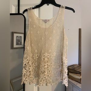Blu Pepper Vintage Crochet Tank Size Small